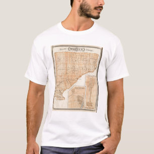 Map of Warren County with Plan of West Lebanon T-Shirt