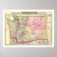 Map of Washington Territory by JK Gill 1878