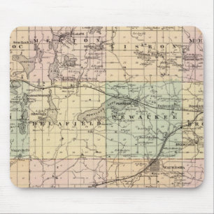 Map of Waukesha County, State of Wisconsin Mouse Mat