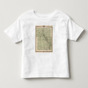 Map of Webster County, State of Iowa Toddler T-Shirt