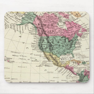 Map of Western Hemisphere Mouse Mat