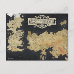 Map of Westeros Postcard