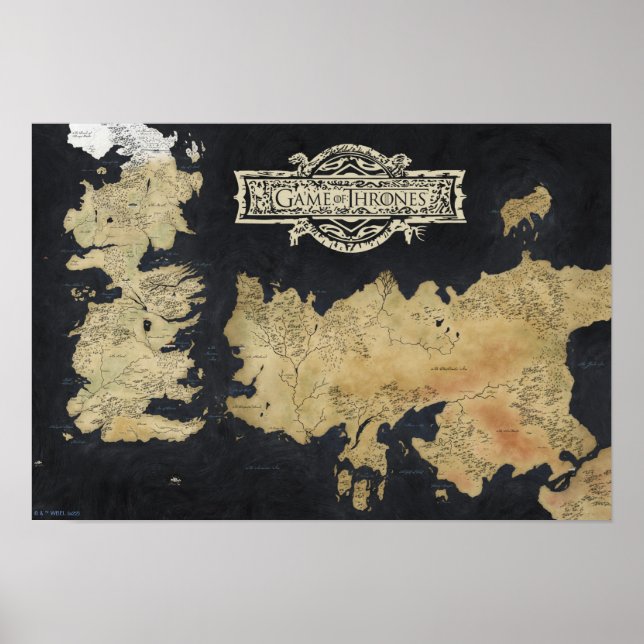 Map of Westeros Poster (Front)