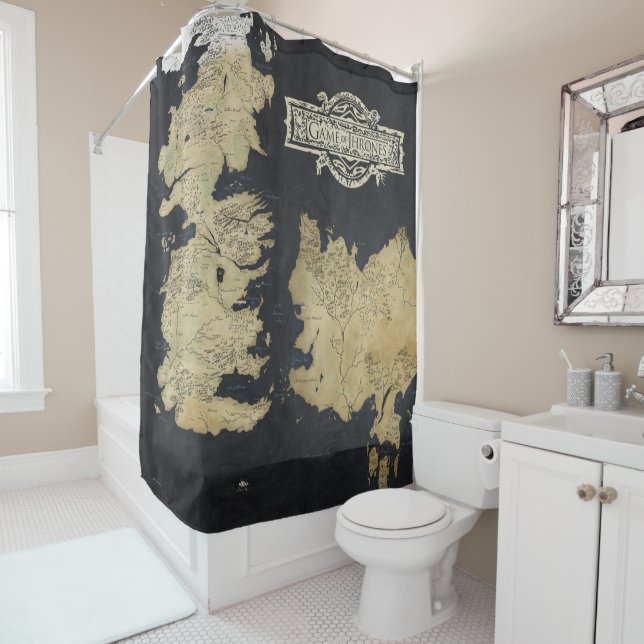 Map of Westeros Shower Curtain (In Situ)