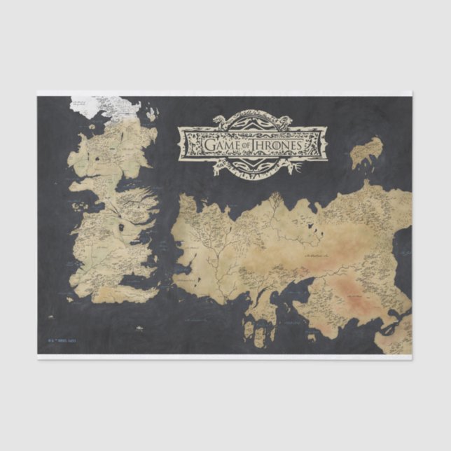 Map of Westeros Tissue Paper (Front)