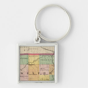 Map of Wexford County, Michigan Key Ring