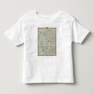 Map of Winneshiek County, State of Iowa Toddler T-Shirt