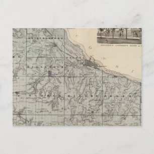 Map of Winona County, Minnesota Postcard