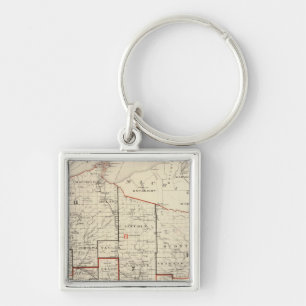 Map of Wisconsin Key Ring