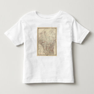 Map of Wisconsin Toddler T-Shirt