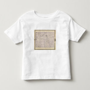 Map of Worth County, State of Iowa Toddler T-Shirt