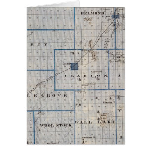 Map of Wright County, State of Iowa