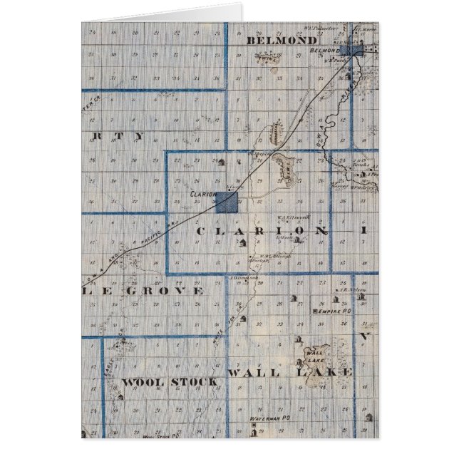 Map of Wright County, State of Iowa (Front)