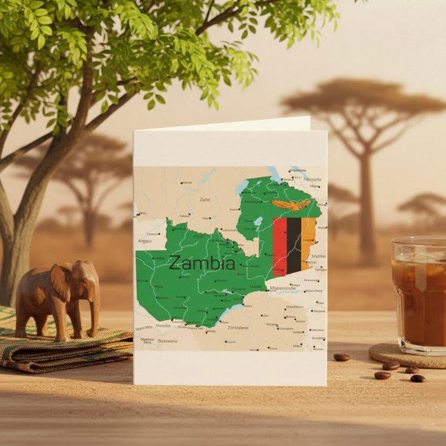 Map Of Zambia Card (Creator Uploaded)