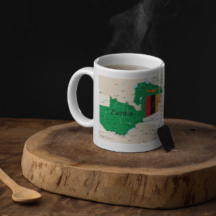 Map Of Zambia Coffee Mug