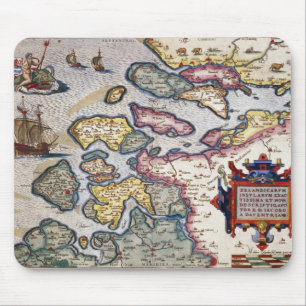 Map of Zeeland, c.1560 Mouse Mat