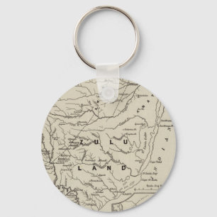 Map of Zululand with the Adjoining Frontiers Key Ring