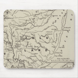 Map of Zululand with the Adjoining Frontiers Mouse Mat