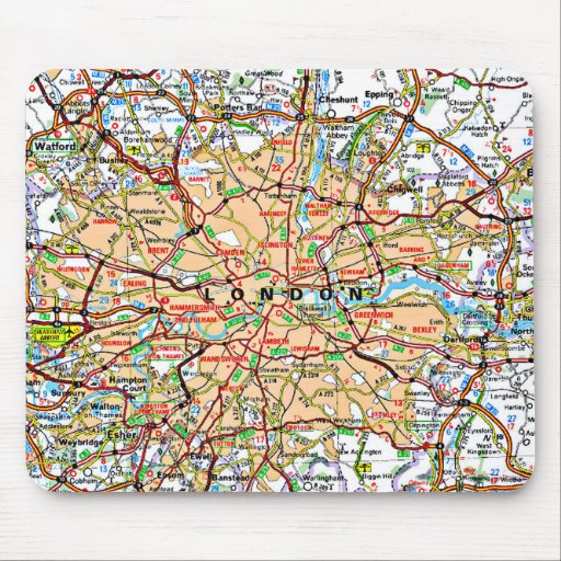Image of Map ooof London England Mouse Mat