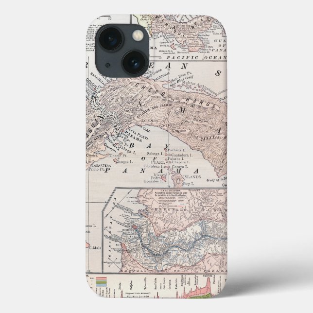 MAP: PANAMA, 1907 Case-Mate iPhone CASE (Back)