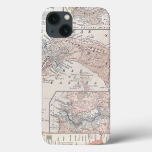 MAP: PANAMA, 1907 iPhone 13 CASE