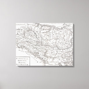 MAP: PANNONIA CANVAS PRINT
