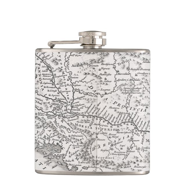 MAP: PANNONIA HIP FLASK (Front)