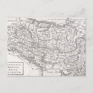 MAP: PANNONIA POSTCARD