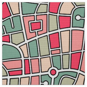 Map Pattern 030520 - Colours 02 Fabric