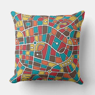 Map Pattern 030520 - Colours 03 Cushion