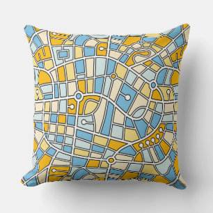Map Pattern 030520 - Colours 04 Cushion