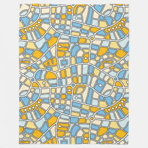 Map Pattern 030520 - Colours 04 Fleece Blanket