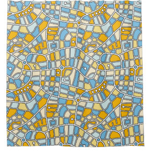 Map Pattern 030520 - Colours 04 Shower Curtain