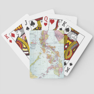 MAP: PHILIPPINES, 1905 PLAYING CARDS