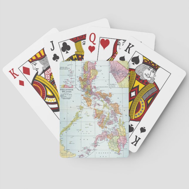 MAP: PHILIPPINES, 1905 PLAYING CARDS (Back)