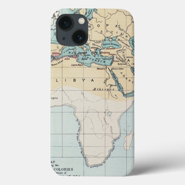 MAP: PHOENICIAN EMPIRE Case-Mate iPhone CASE (Back)