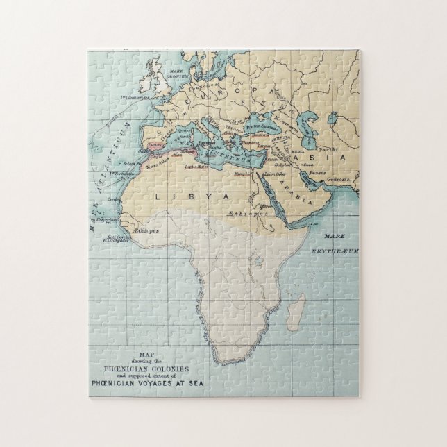 MAP: PHOENICIAN EMPIRE JIGSAW PUZZLE (Vertical)