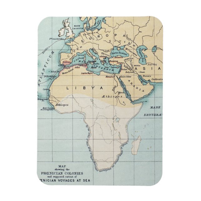 MAP: PHOENICIAN EMPIRE MAGNET (Vertical)