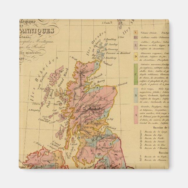Map physical and mineralogical magnet (Front)