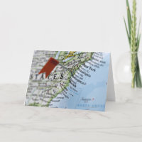 Map pin placed on Washington, D.C. on map,