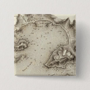 Map Port of Acapulco 15 Cm Square Badge