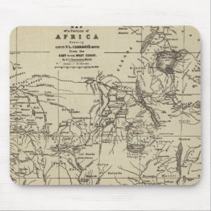 Map Portion of Africa   Cameron's Route Mouse Mat