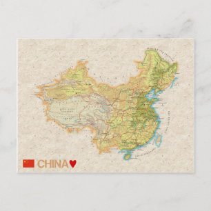 MAP POSTCARDS ♥ China