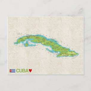 MAP POSTCARDS ♥ Cuba
