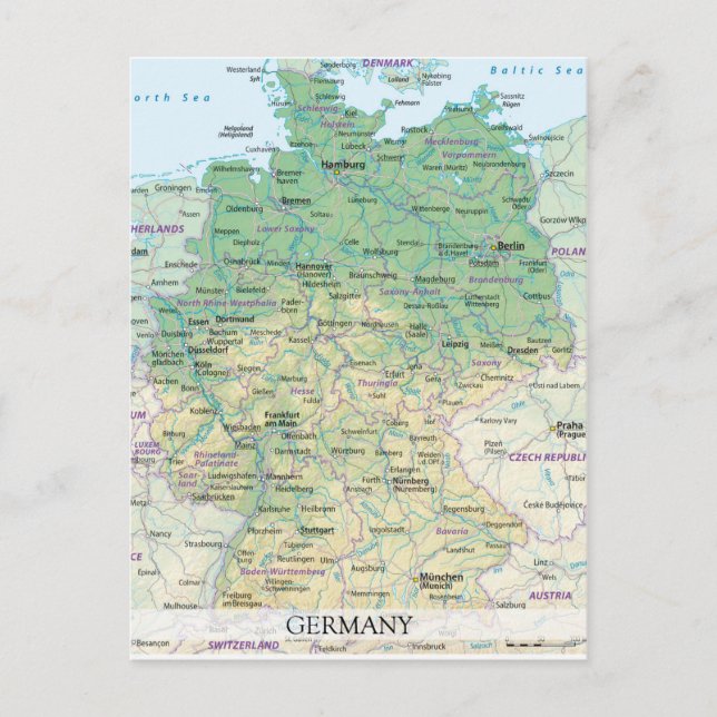 MAP POSTCARDS ♥ Germany 2 (Front)