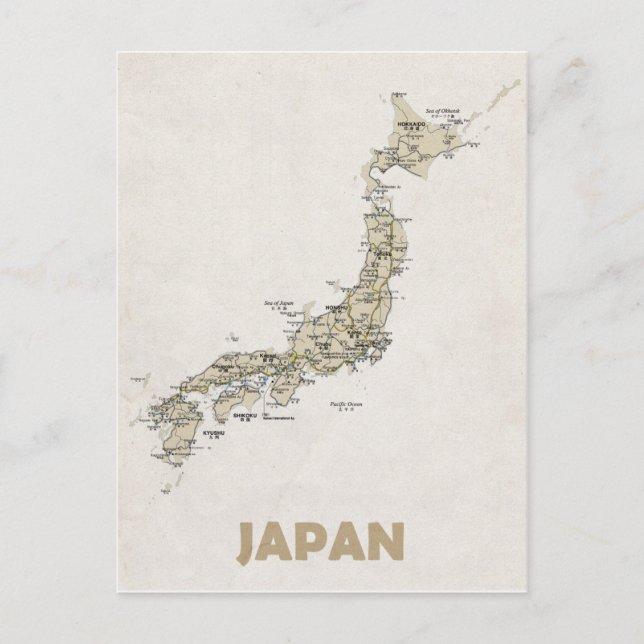 MAP POSTCARDS ♥ Japan (Front)