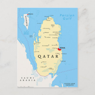 MAP POSTCARDS ♥ Qatar