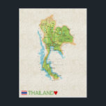 MAP POSTCARDS ♥ Thailand<br><div class="desc">Map postcards series - Thailand</div>