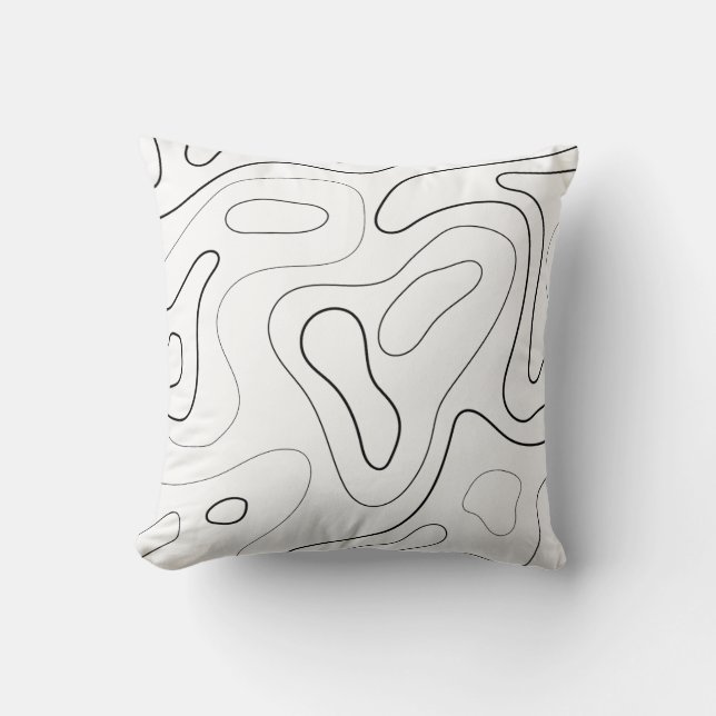 Map-Printed Accent Pillow (Front)