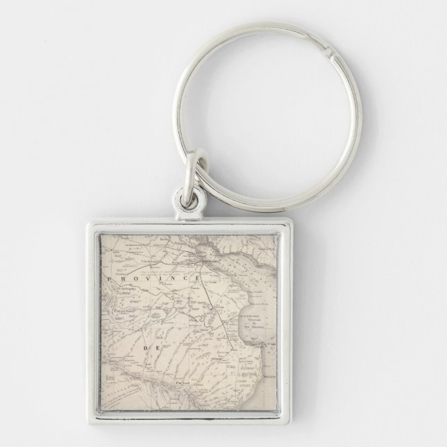 Map, Province of Buenos Aires, neighbouring Key Ring (Front)